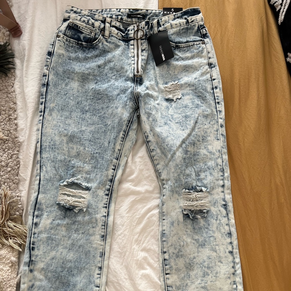 Distressed Fashion Nova Denim